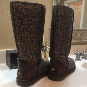 Rare Cheetah & Gold Glitter UGGS